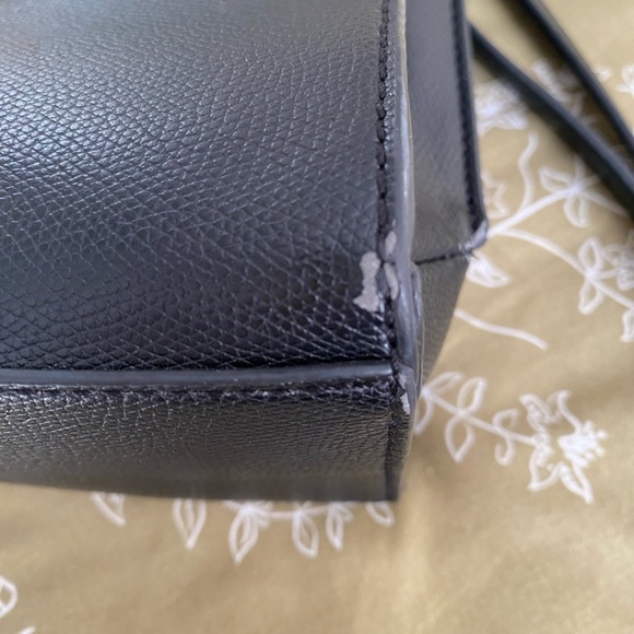 Aldo Black Satchel with Gold Accents - Picture 7 of 8